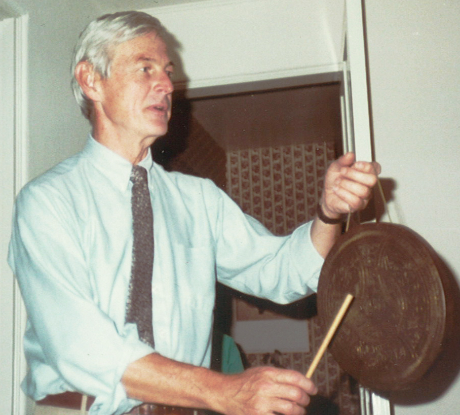 1983, Professor Robert White, Chair of EE, maintaining order