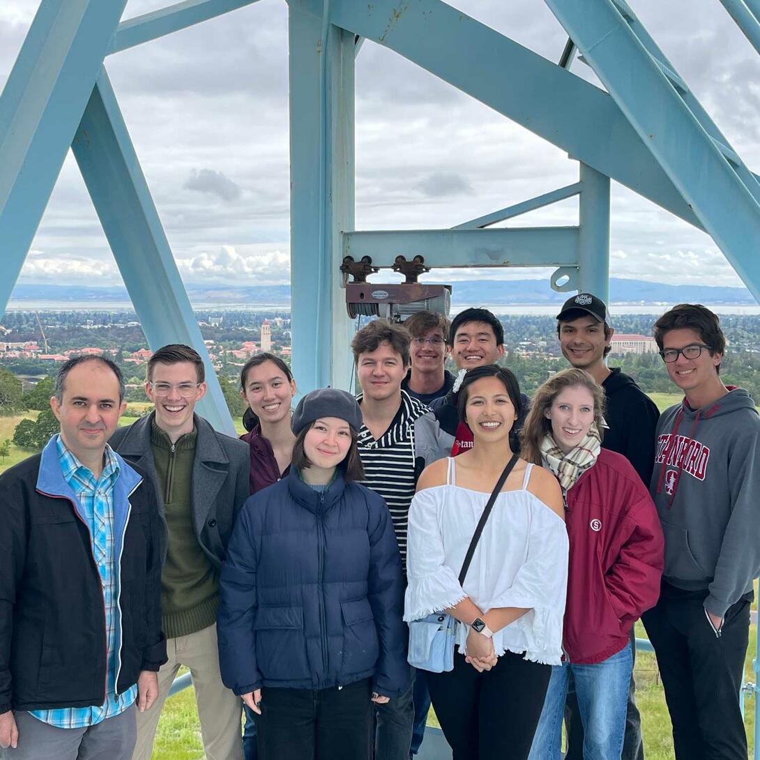 Stanford Dish tour, lab64 group